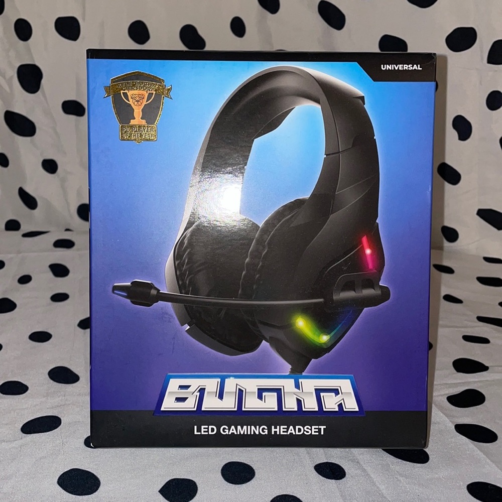 NWT Bugha LED Gaming Headset